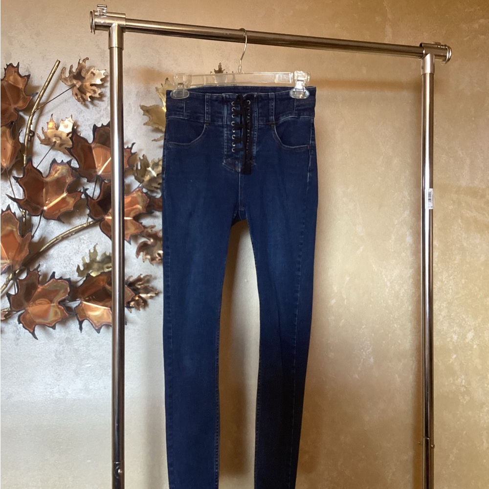 We The Free Dark Blue Denim Jeans